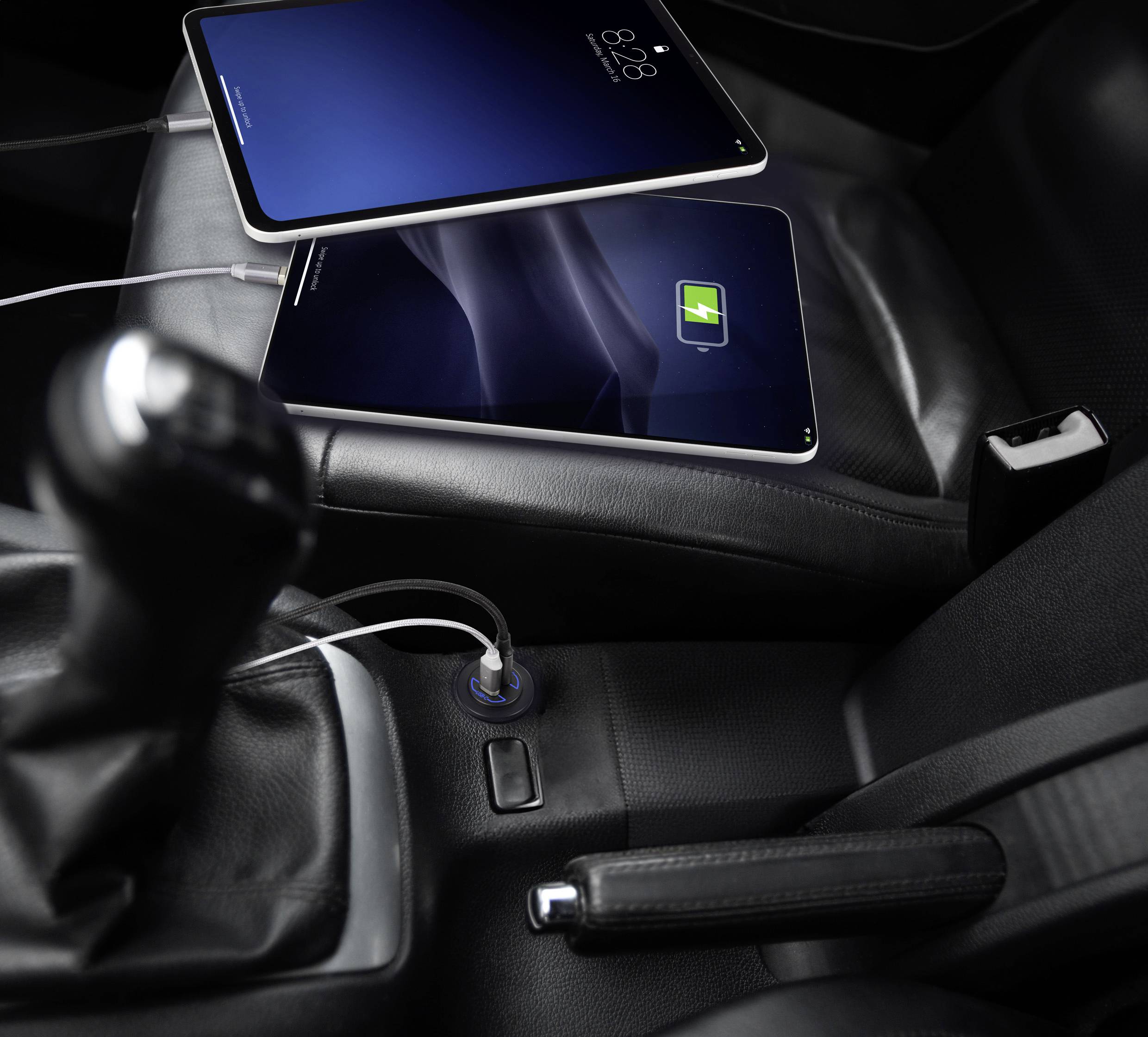 VOLTCRAFT USB-C®-Doppelsteckdose 9V-30V-60W Belastbarkeit Strom max.=3A 12 - 24 V/DC