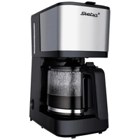 Steba KM F2 Kaffeemaschine Silber, Schwarz Fassungsvermögen Tassen=10 Glaskanne Steba KM F2 Kaffeemaschine Silber, Schwarz Fassungsvermögen Tassen=10 Glaskanne