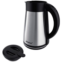 Steba WK 31 THERMO Wasserkocher schnurlos, Kontrollleuchte Silber, Schwarz Fassungsvermögen: 1.5l Steba WK 31 THERMO Wasserkocher schnurlos, Kontrollleuchte Silber, Schwarz Fassungsvermögen: 1.5l