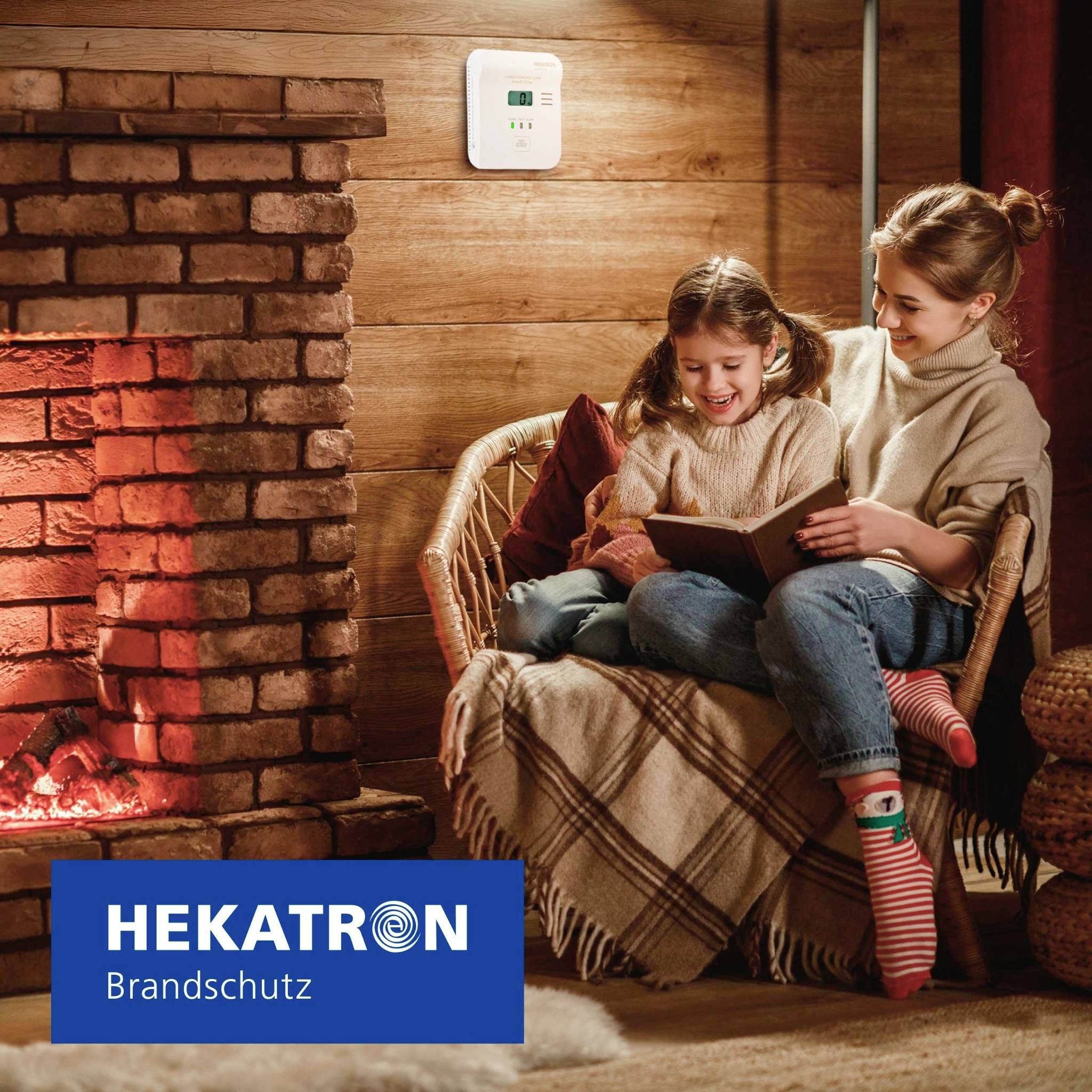 Hekatron KonexXt CO One Kohlenmonoxid-Melder inkl. 10 Jahres-Batterie batteriebetrieben detektiert Kohlenmonoxid