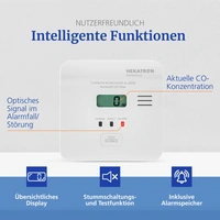 Hekatron KonexXt CO One Kohlenmonoxid-Melder inkl. 10 Jahres-Batterie batteriebetrieben detektiert Hekatron KonexXt CO One Kohlenmonoxid-Melder inkl. 10 Jahres-Batterie batteriebetrieben detektiert