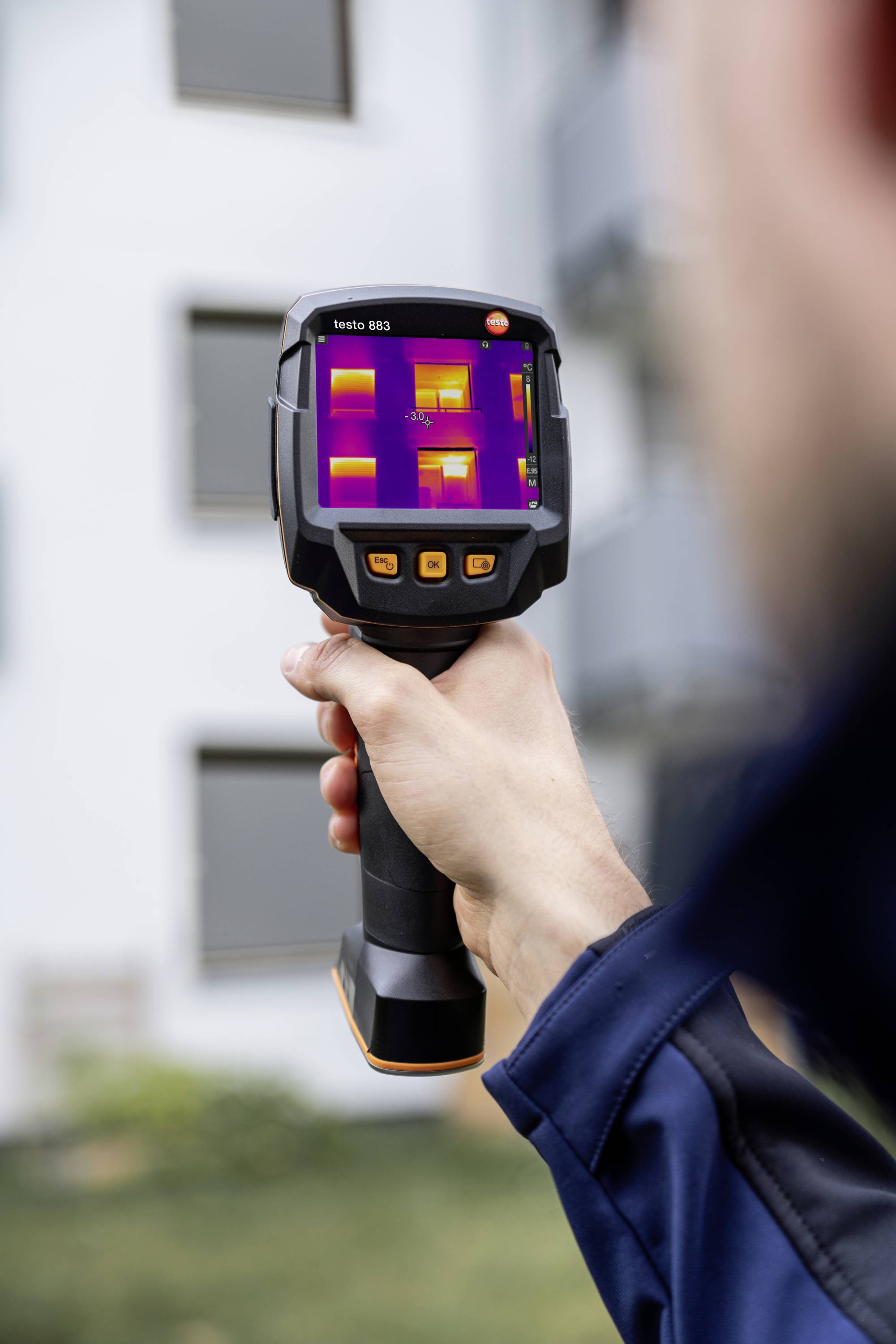 Testo 883-2 Wärmebildkamera -30 bis 650°C 27Hz WiFi, Touchscreen