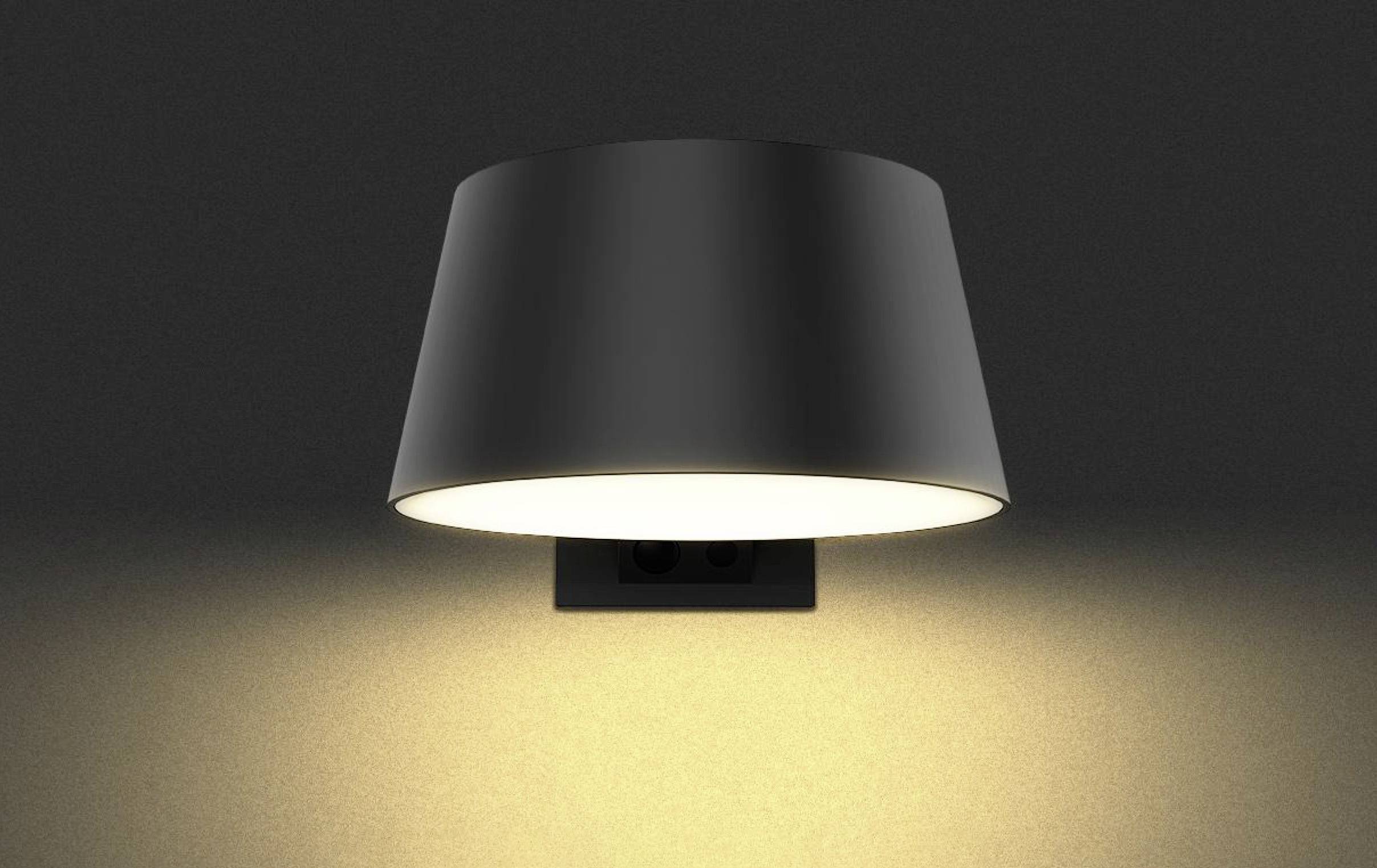 Sygonix SY-5801972 Solar-Außenwandleuchte mit Bewegungsmelder LED LED fest eingebaut 10W Anthrazit-Grau