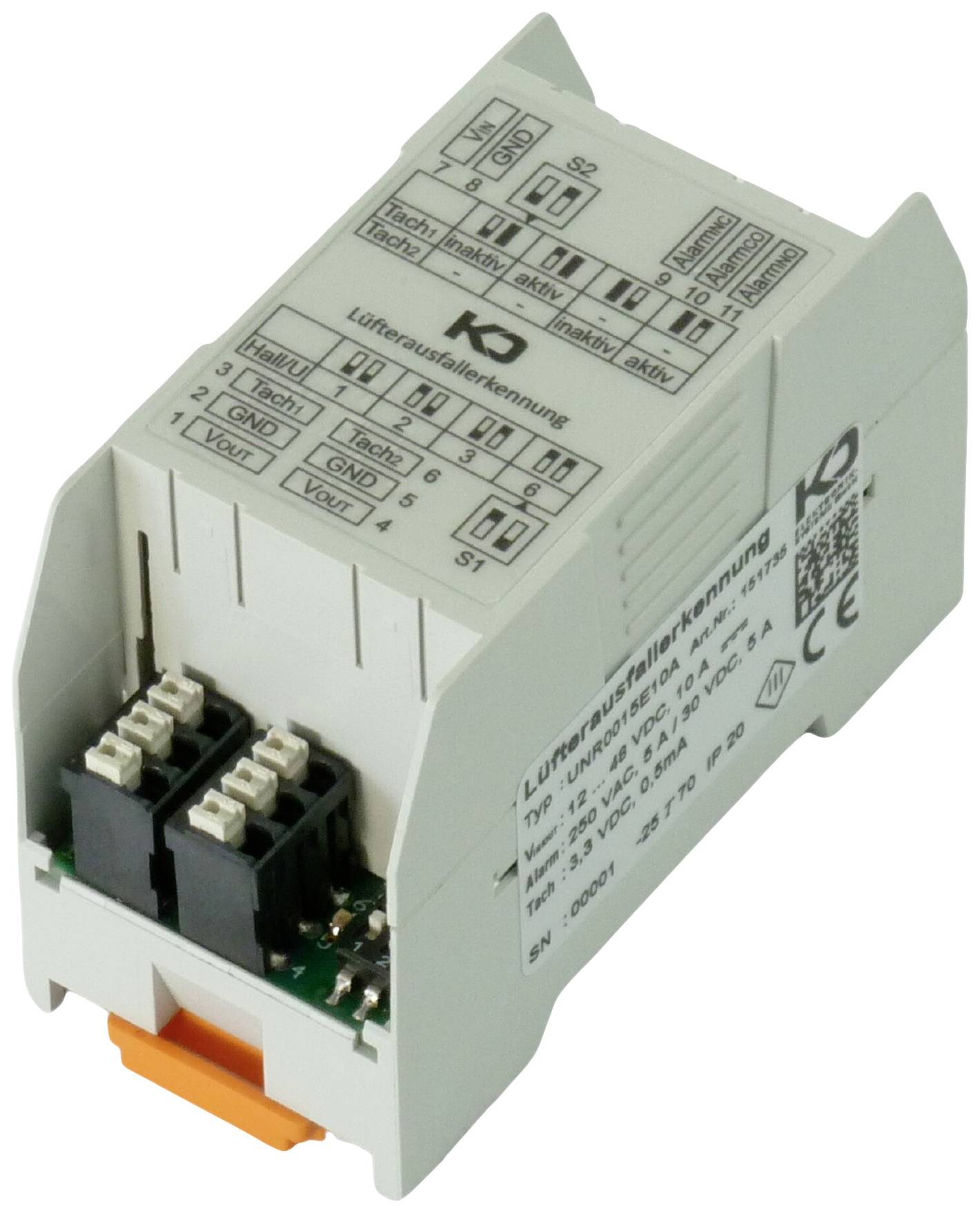 KD Elektronik 151735 Lüfterausfallerkennung Hellgrau