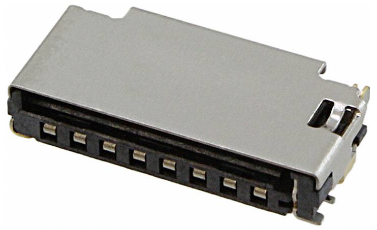 A metal harmonica with reed slots on one side, featuring a compact design suitable for travel or casual music playing.