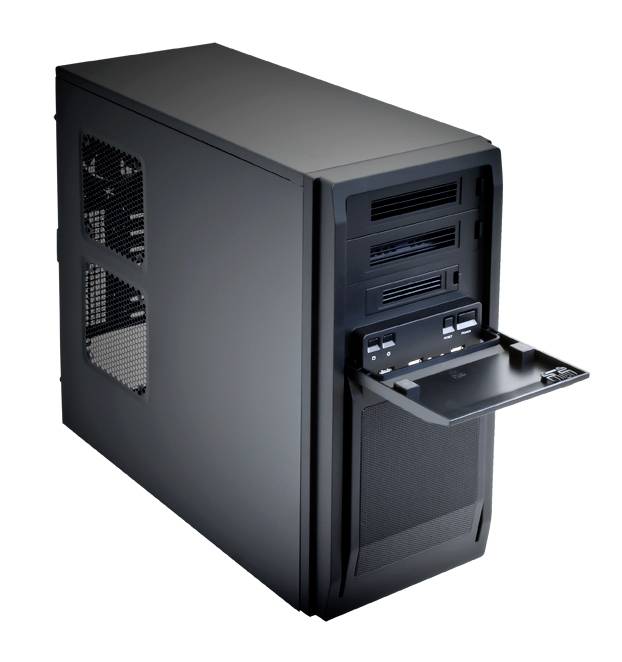 Chieftec LF-02B-OP Midi-Tower PC-Gehäuse Schwarz