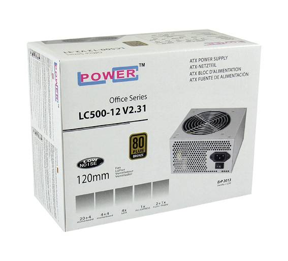 LC Power LC500-12 V2.31 PC Netzteil 350W 80PLUS® Bronze