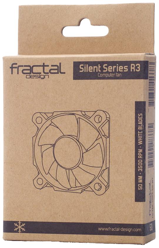 Fractal Design Silent Series R3 50mm PC-Gehäuse-Lüfter Schwarz, Weiß (B x H x T) 50 x 10 x 50 mm