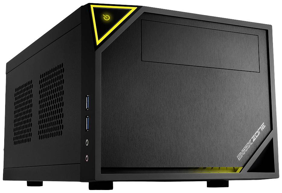 Sharkoon SHARK ZONE C10 PC-Gehäuse Schwarz, Gelb
