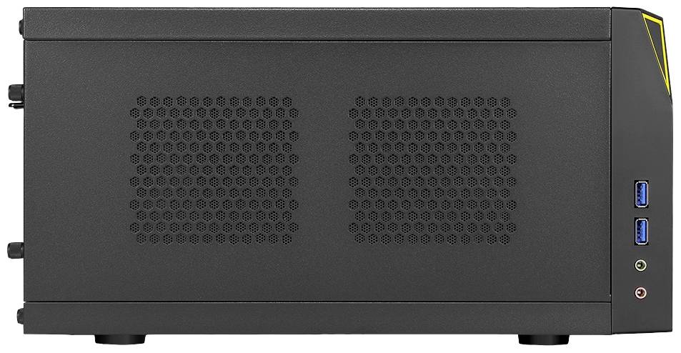 Sharkoon SHARK ZONE C10 PC-Gehäuse Schwarz, Gelb