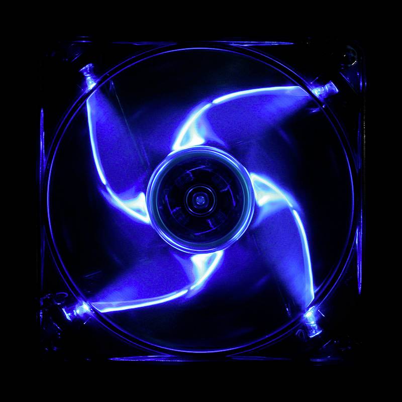 Cooltek CT120LB PC-Gehäuse-Lüfter Schwarz, Blau (B x H x T) 120 x 25 x 120mm