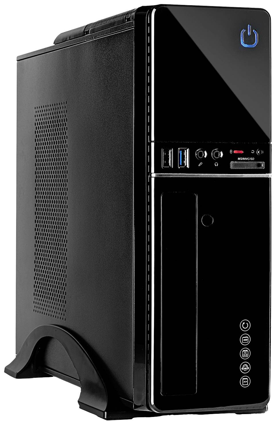 Inter-Tech IT-607 Desktop PC-Gehäuse Schwarz