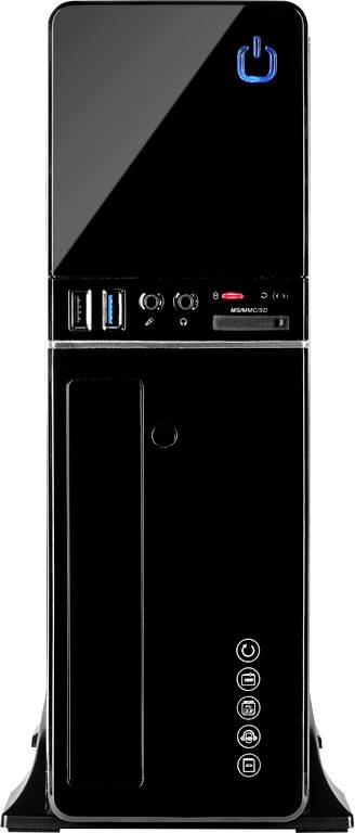 Inter-Tech IT-607 Desktop PC-Gehäuse Schwarz