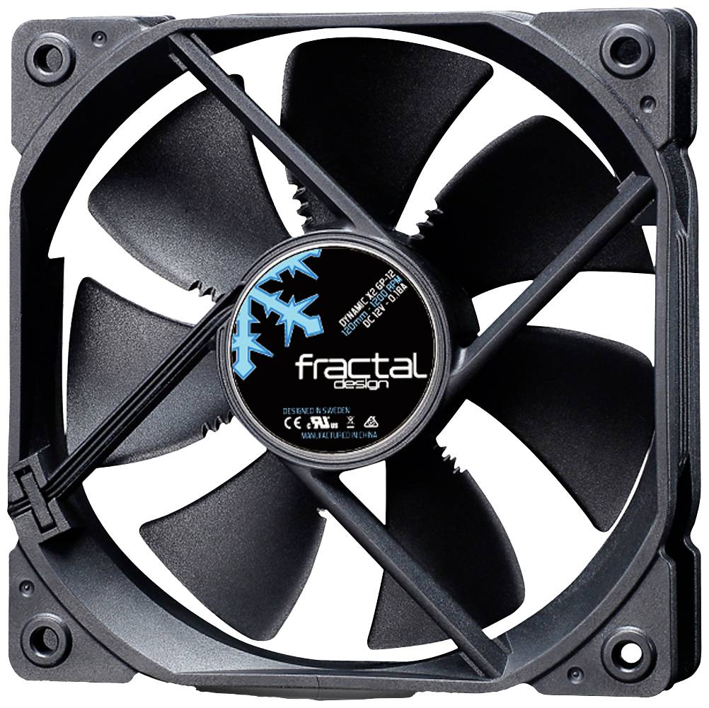Fractal Design Dynamic X2 PC-Gehäuse-Lüfter Schwarz (B x H x T) 120 x 25 x 120mm