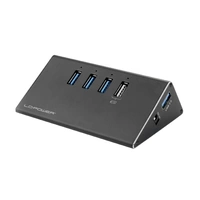 LC Power LC-HUB-ALU-2B-4 3 Port USB 3.2 Gen 1-Hub (USB 3.0) Schwarz LC Power LC-HUB-ALU-2B-4 3 Port USB 3.2 Gen 1-Hub (USB 3.0) Schwarz
