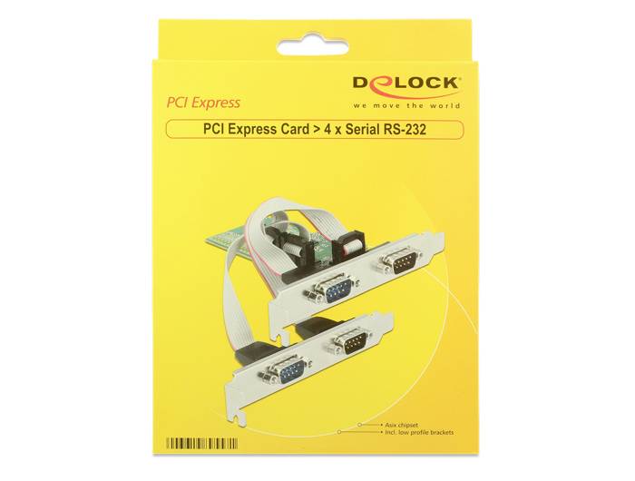 DeLock PCI Express Card > 4 x Serial RS-232 - Serieller Adapter