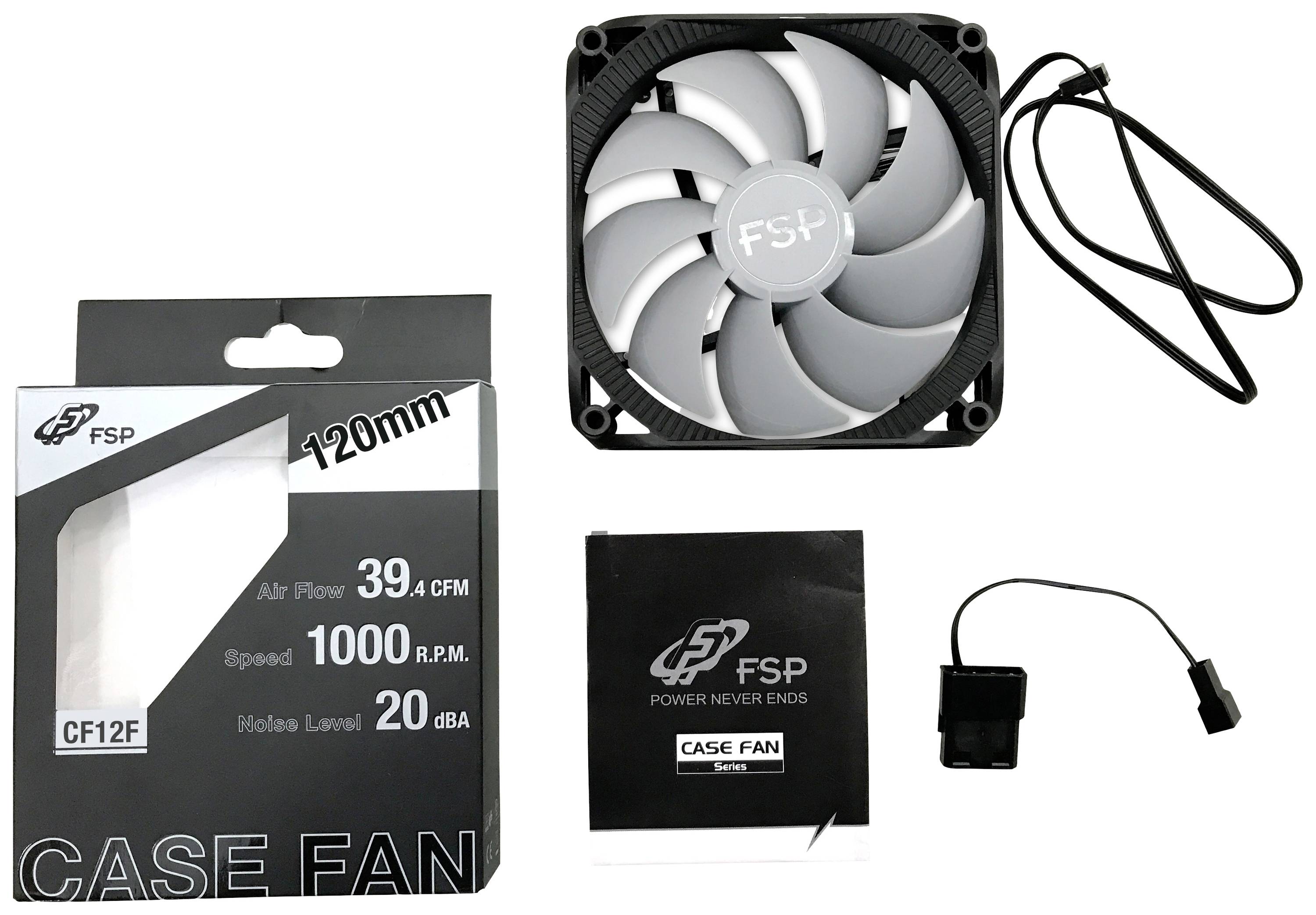 FSP Fortron CF14F11 LED PC-Gehäuse-Lüfter (B x H x T) 140 x 25 x 140 mm