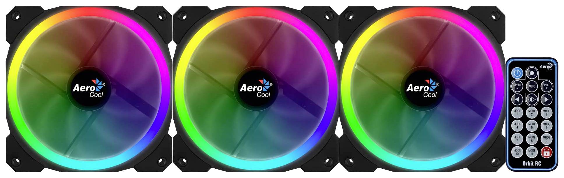 AeroCool Orbit RC PC-Gehäuse-Lüfter Schwarz