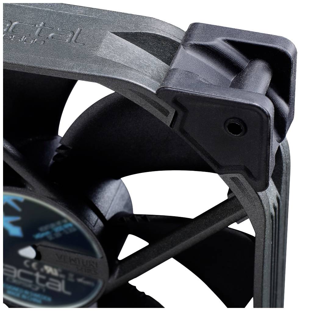 Fractal Design Venturi HP-12 PWM PC-Gehäuse-Lüfter Schwarz, Grau (B x H x T) 120 x 120 x 25mm