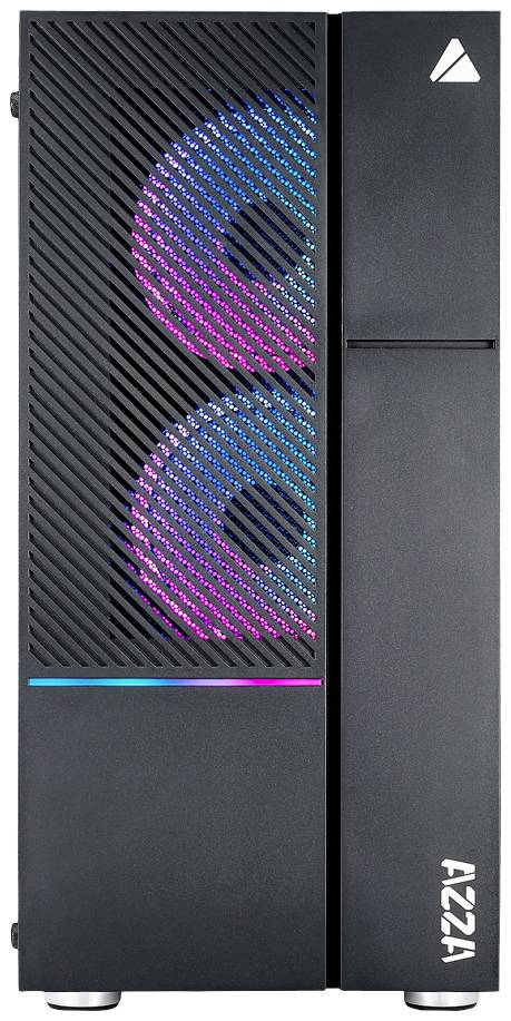 AZZA IRIS 330 Midi-Tower PC-Gehäuse Schwarz