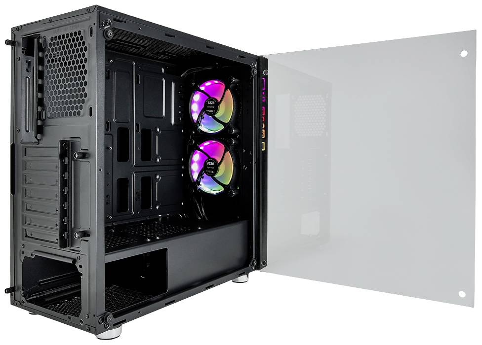 AZZA IRIS 330 Midi-Tower PC-Gehäuse Schwarz