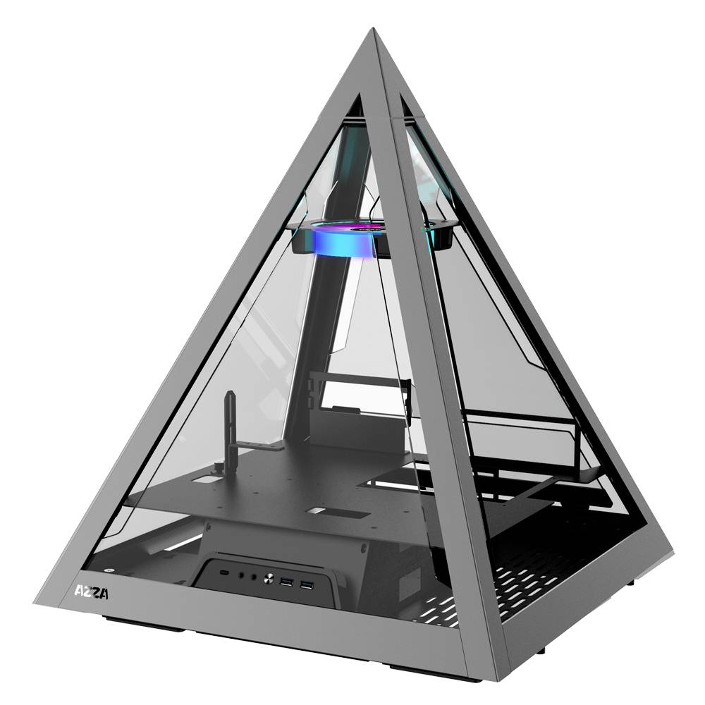 AZZA Pyramid 804 Tower PC-Gehäuse Schwarz, Grau, Transparent
