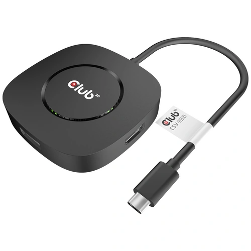 Club3D CSV-1550 USB-C® (USB 3.2 Gen 2) Multiport Hub Schwarz Club3D CSV-1550 USB-C® (USB 3.2 Gen 2) Multiport Hub Schwarz