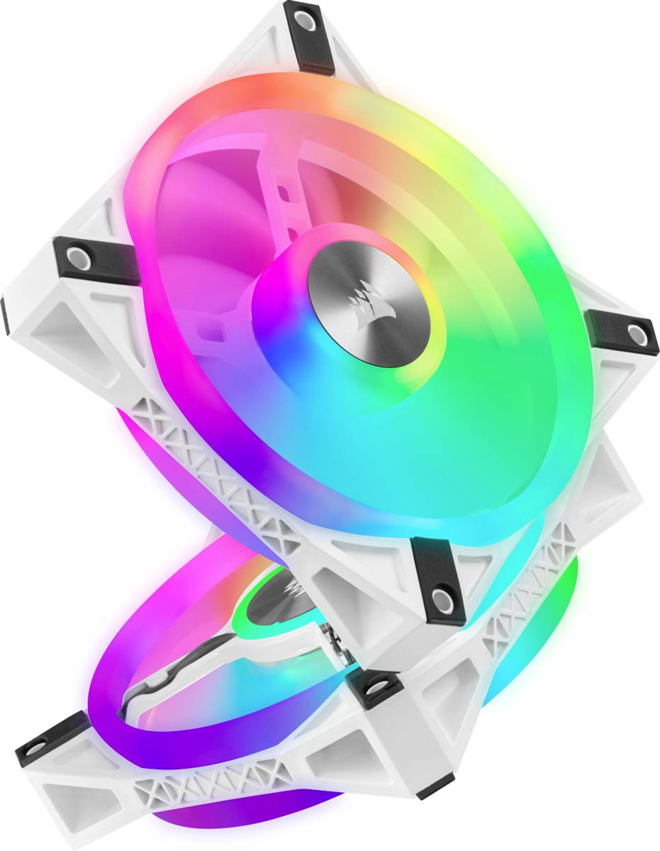 Corsair iCUE QL120 PC-Gehäuse-Lüfter Weiß (B x T) 120 mm x 25 mm