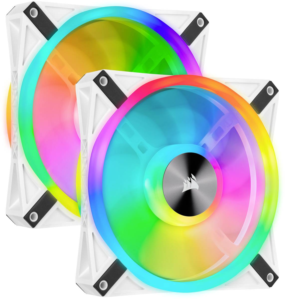 Corsair iCUE QL140 PC-Gehäuse-Lüfter Weiß (B x T) 140mm x 25mm