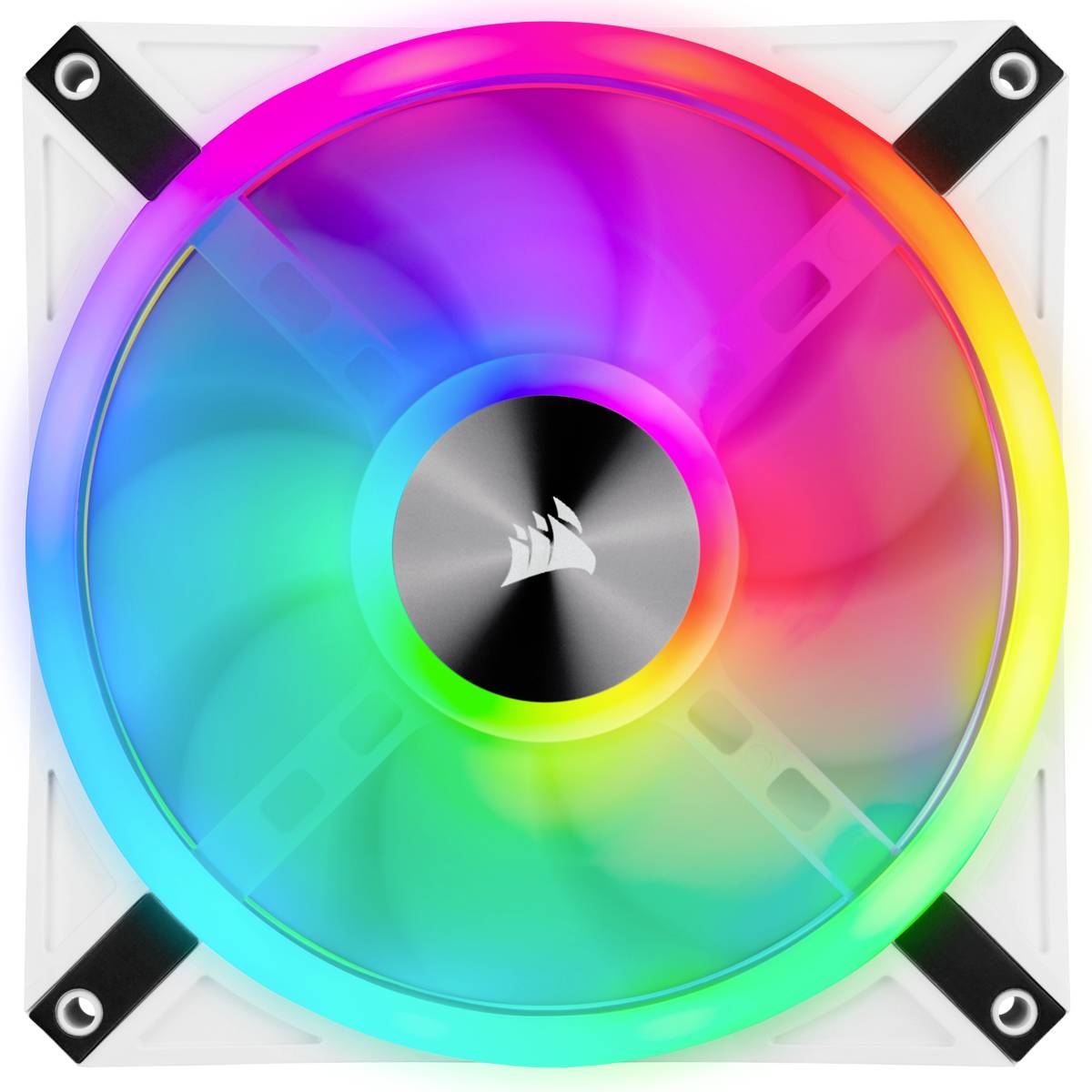 Corsair iCUE QL140 PC-Gehäuse-Lüfter Weiß (B x T) 140 mm x 25 mm