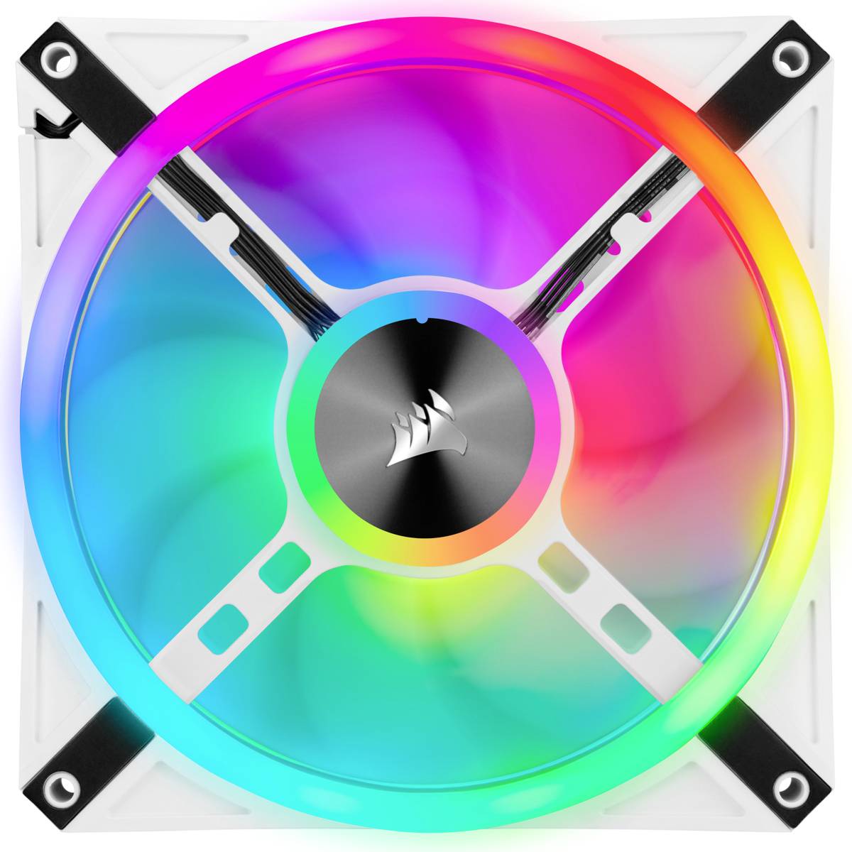 Corsair iCUE QL140 PC-Gehäuse-Lüfter Weiß (B x T) 140mm x 25mm