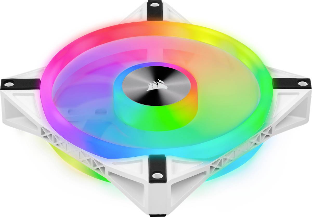Corsair iCUE QL140 PC-Gehäuse-Lüfter Weiß (B x T) 140mm x 25mm