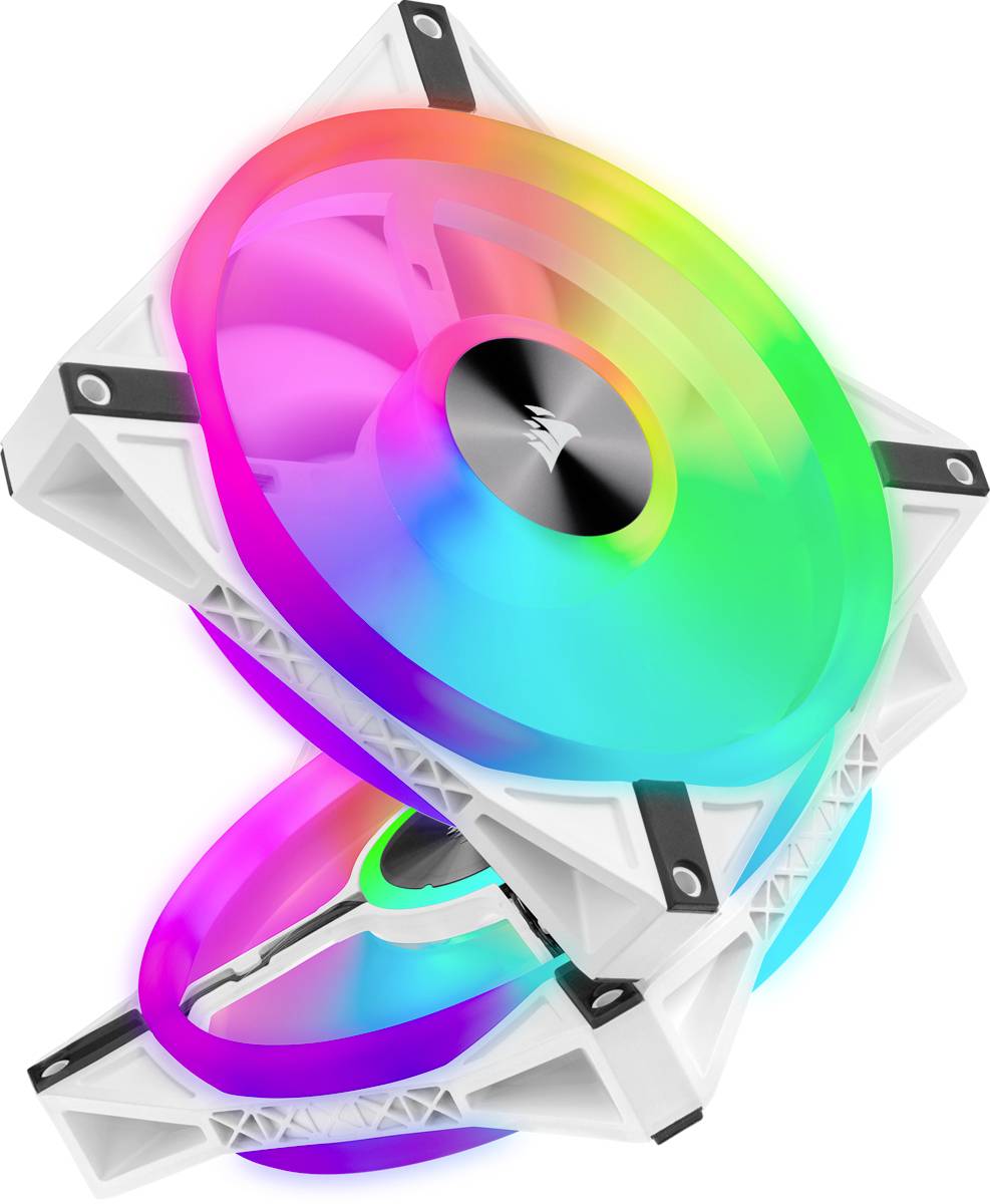 Corsair iCUE QL140 PC-Gehäuse-Lüfter Weiß (B x T) 140 mm x 25 mm