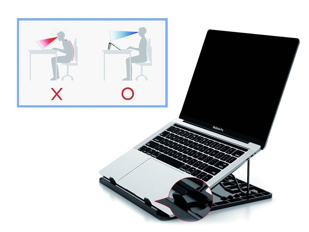 Conceptronic THANA ERGO S, Laptop Cooling Stand Notebook-Ständer mit Kühlfunktion