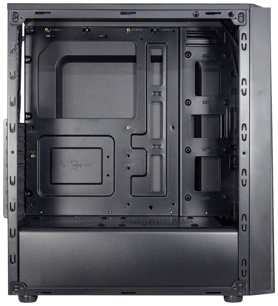 Inter-Tech T-11 Televen Tower PC-Gehäuse Schwarz