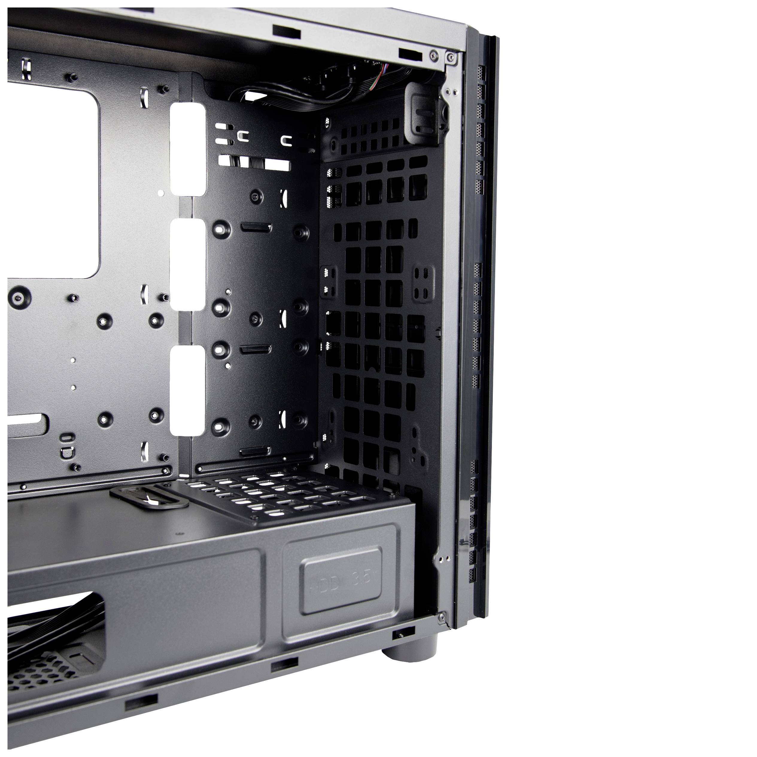 Chieftec AL-02B-TG-OP Tower PC-Gehäuse Schwarz