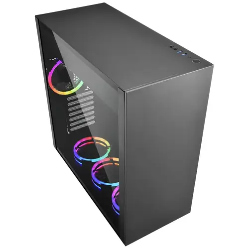 Sharkoon Pure Steel RGB Midi-Tower PC-Gehäuse Schwarz Sharkoon Pure Steel RGB Midi-Tower PC-Gehäuse Schwarz