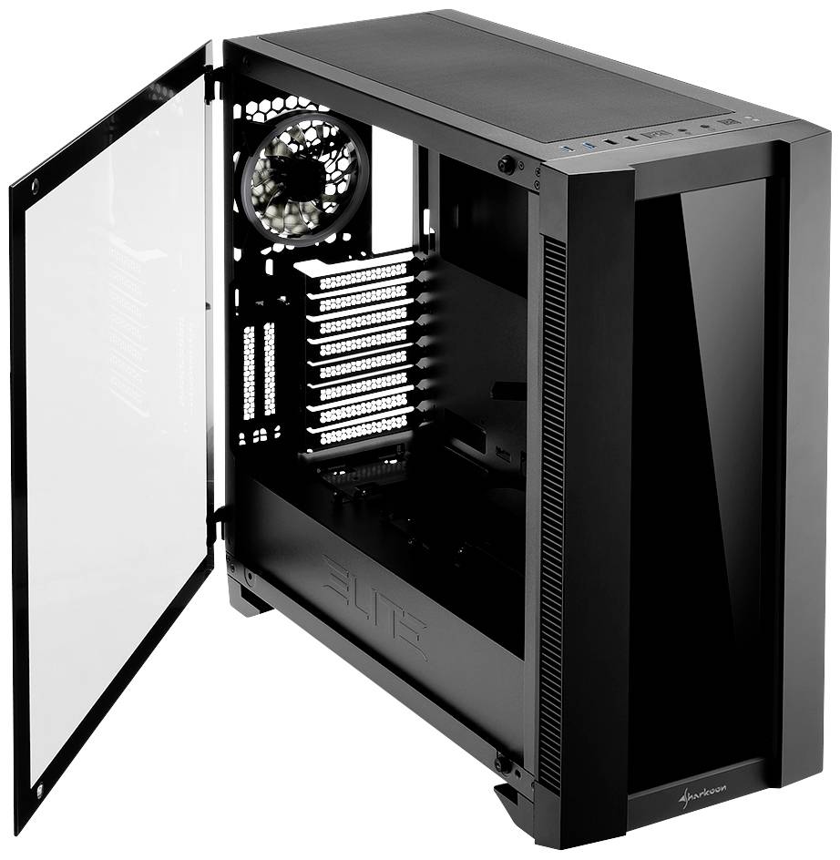 Sharkoon CA200G Midi-Tower PC-Gehäuse Schwarz