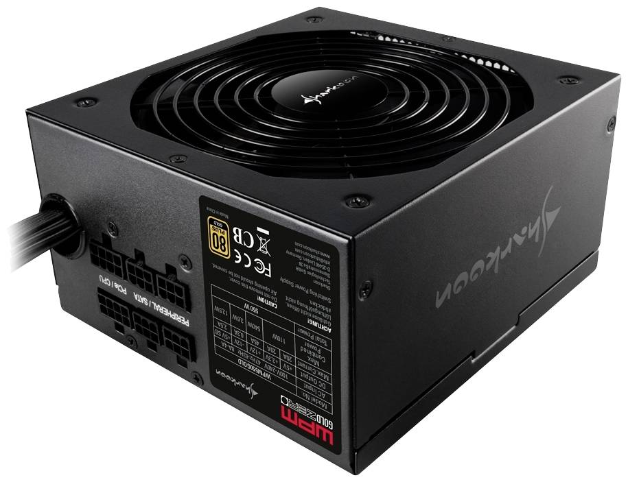 Sharkoon WPM Gold ZERO PC Netzteil 750 W 80PLUS® Gold
