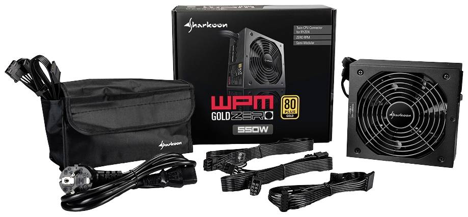 Sharkoon WPM Gold ZERO PC Netzteil 750 W 80PLUS® Gold