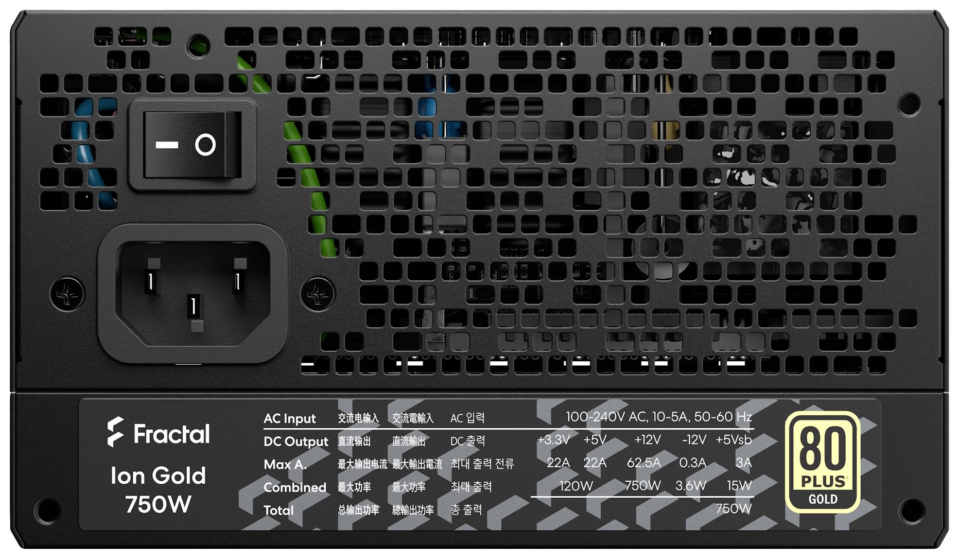 Fractal Design Ion+ 750W Platinum PC Netzteil 750 W 80PLUS® Gold