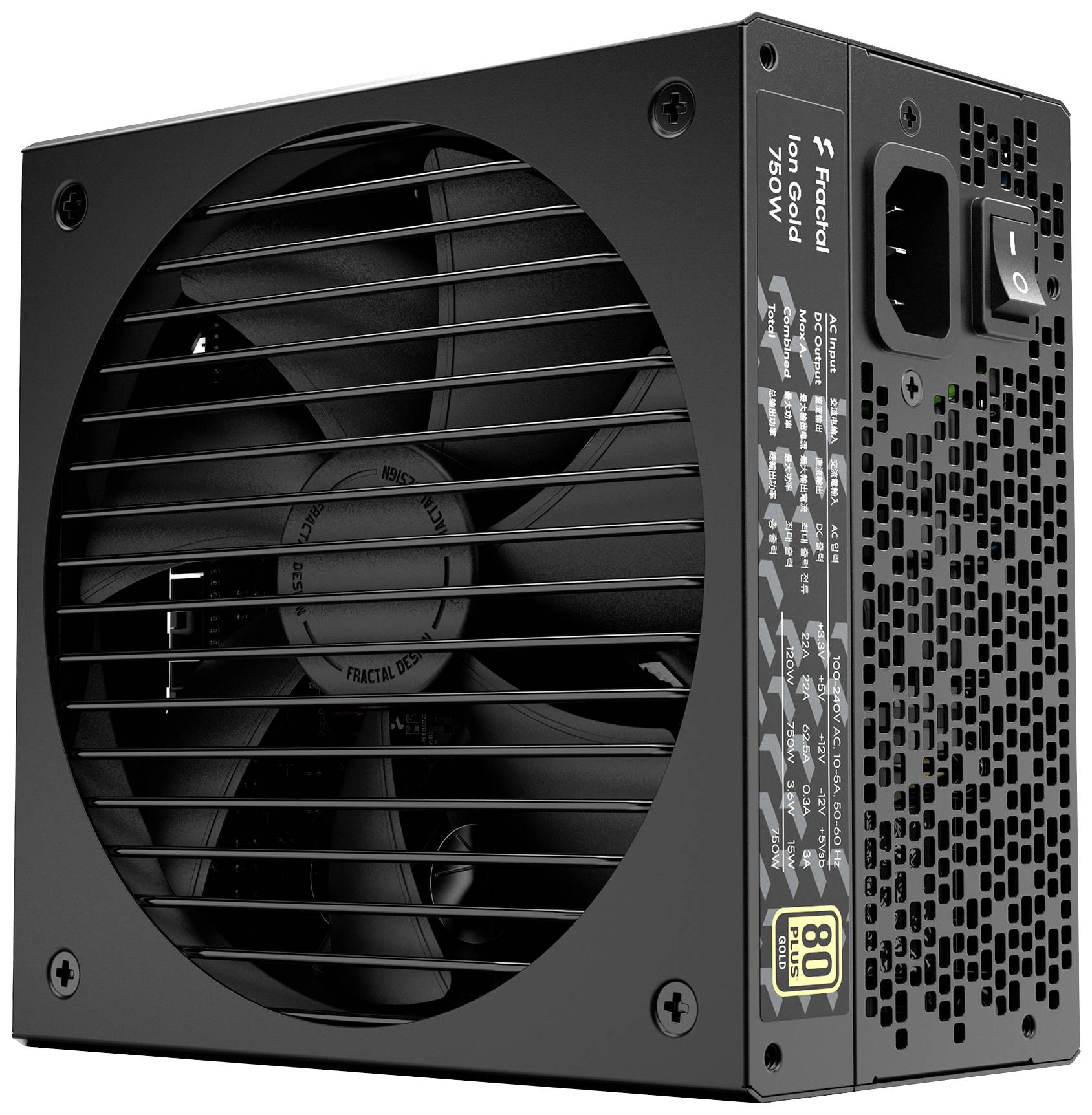 Fractal Design Ion+ 750W Platinum PC Netzteil 750 W 80PLUS® Gold