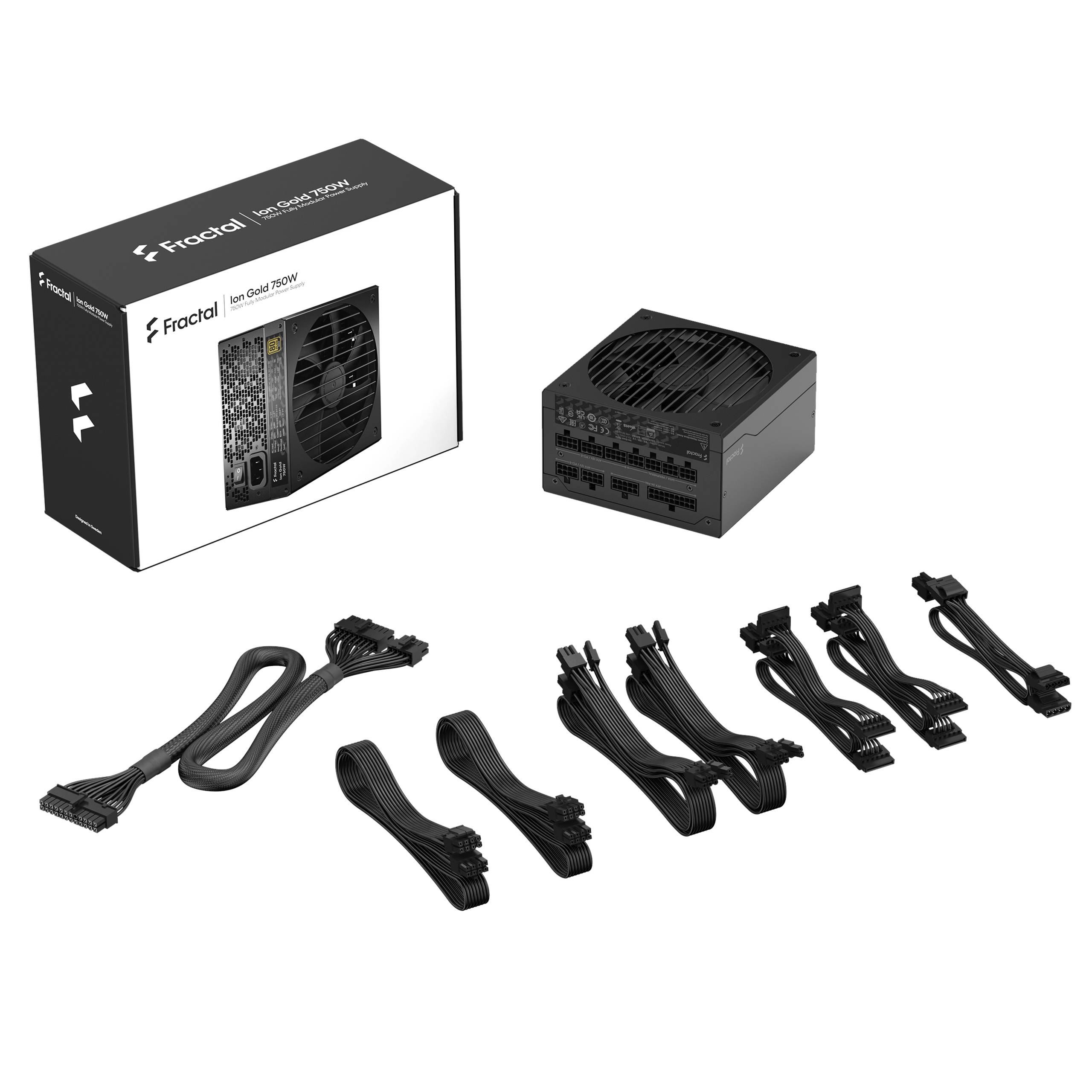 Fractal Design Ion+ 750W Platinum PC Netzteil 750 W 80PLUS® Gold