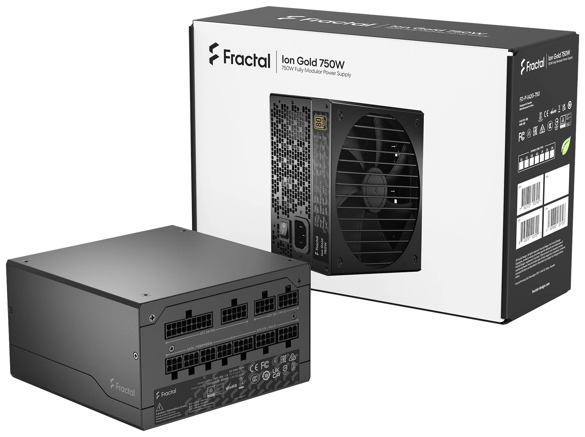 Fractal Design Ion+ 750W Platinum PC Netzteil 750 W 80PLUS® Gold