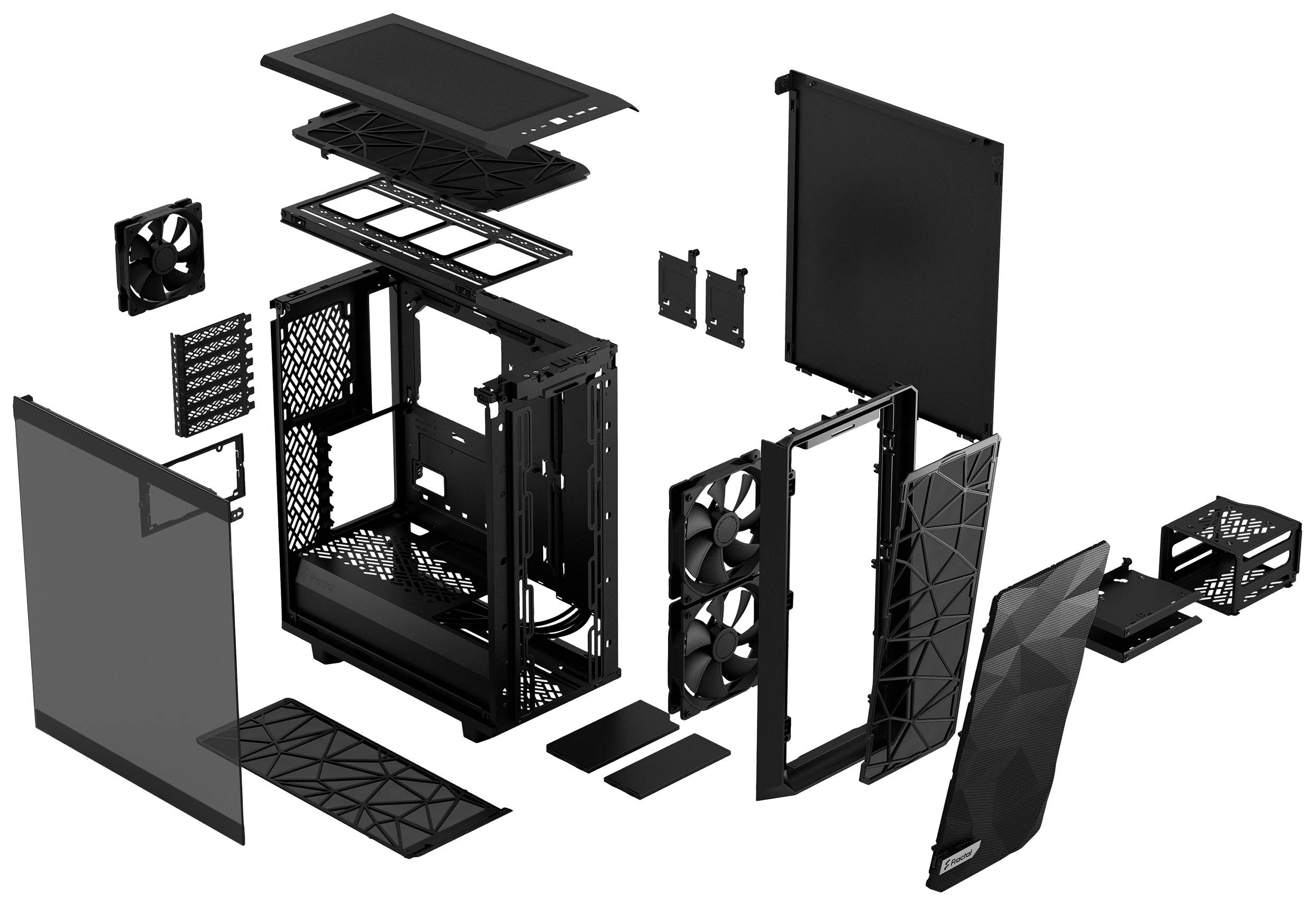 Fractal Design Meshify 2 Compact Tower PC-Gehäuse Schwarz