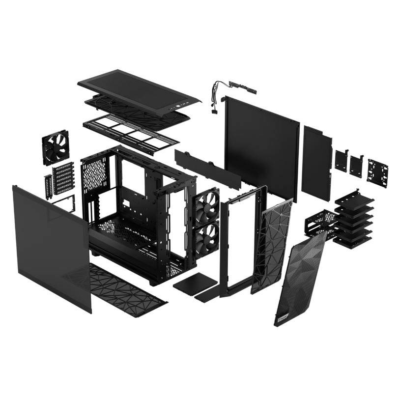 Fractal Design Meshify 2 Midi-Tower PC-Gehäuse Schwarz