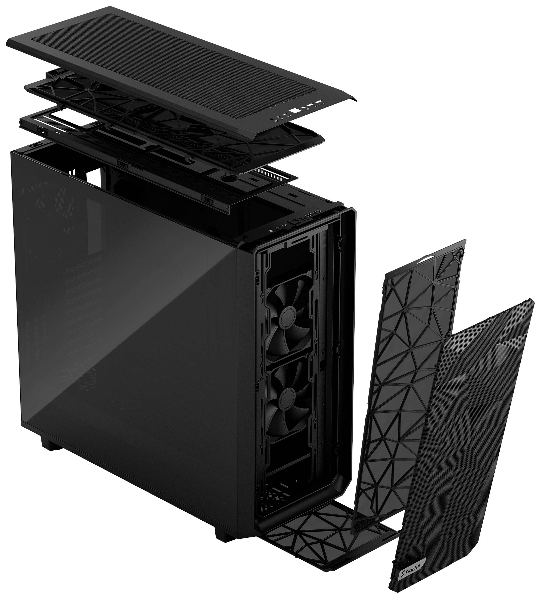 Fractal Design Meshify 2 XL Dark Tempered Glass Tower PC-Gehäuse Schwarz