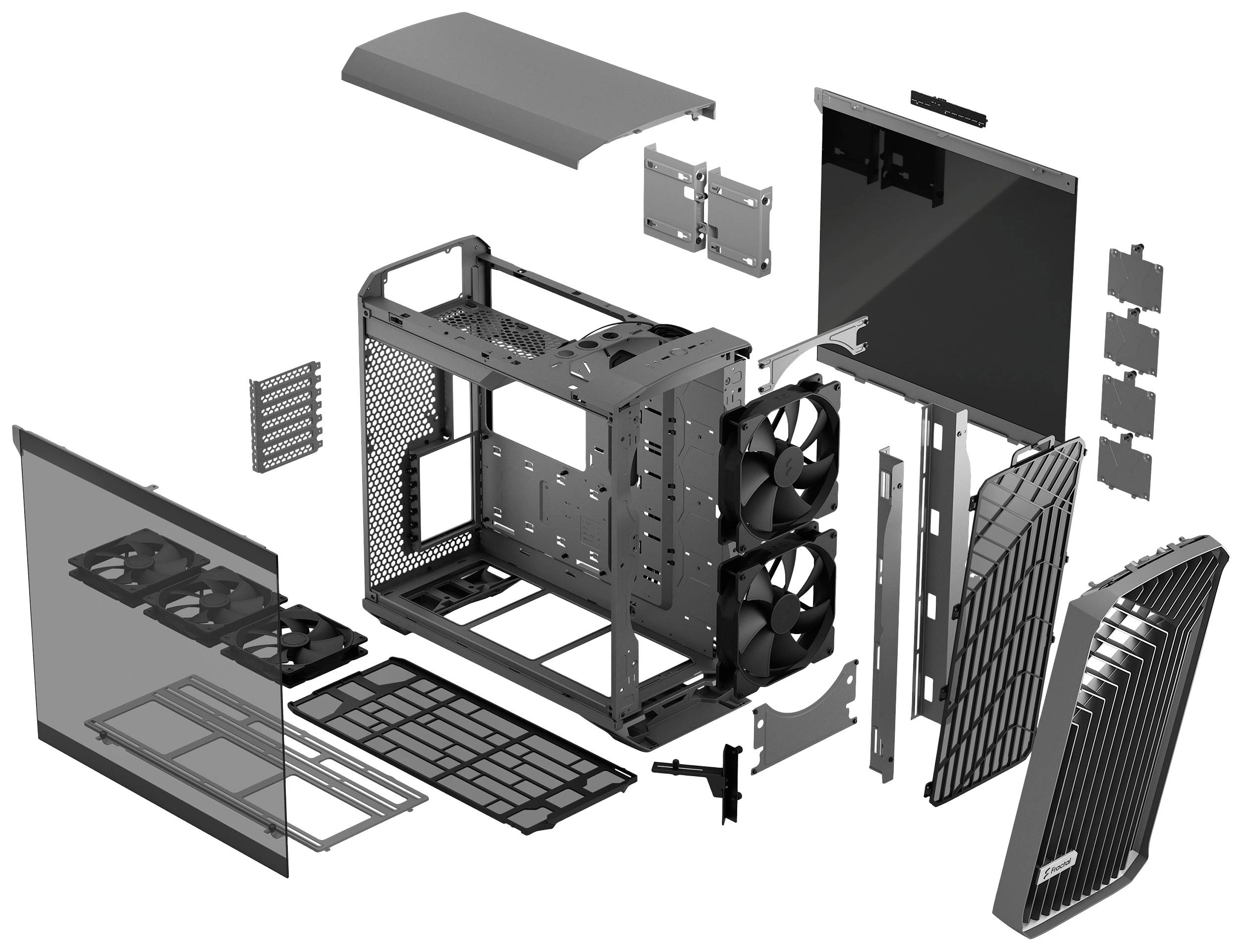 Fractal Design Torrent Tower PC-Gehäuse Grau