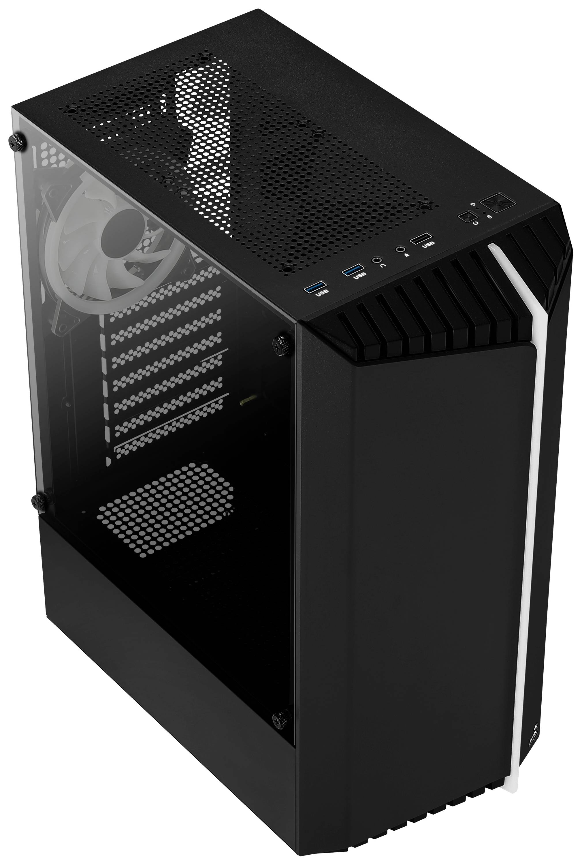 AeroCool Bionic Midi-Tower PC-Gehäuse Schwarz
