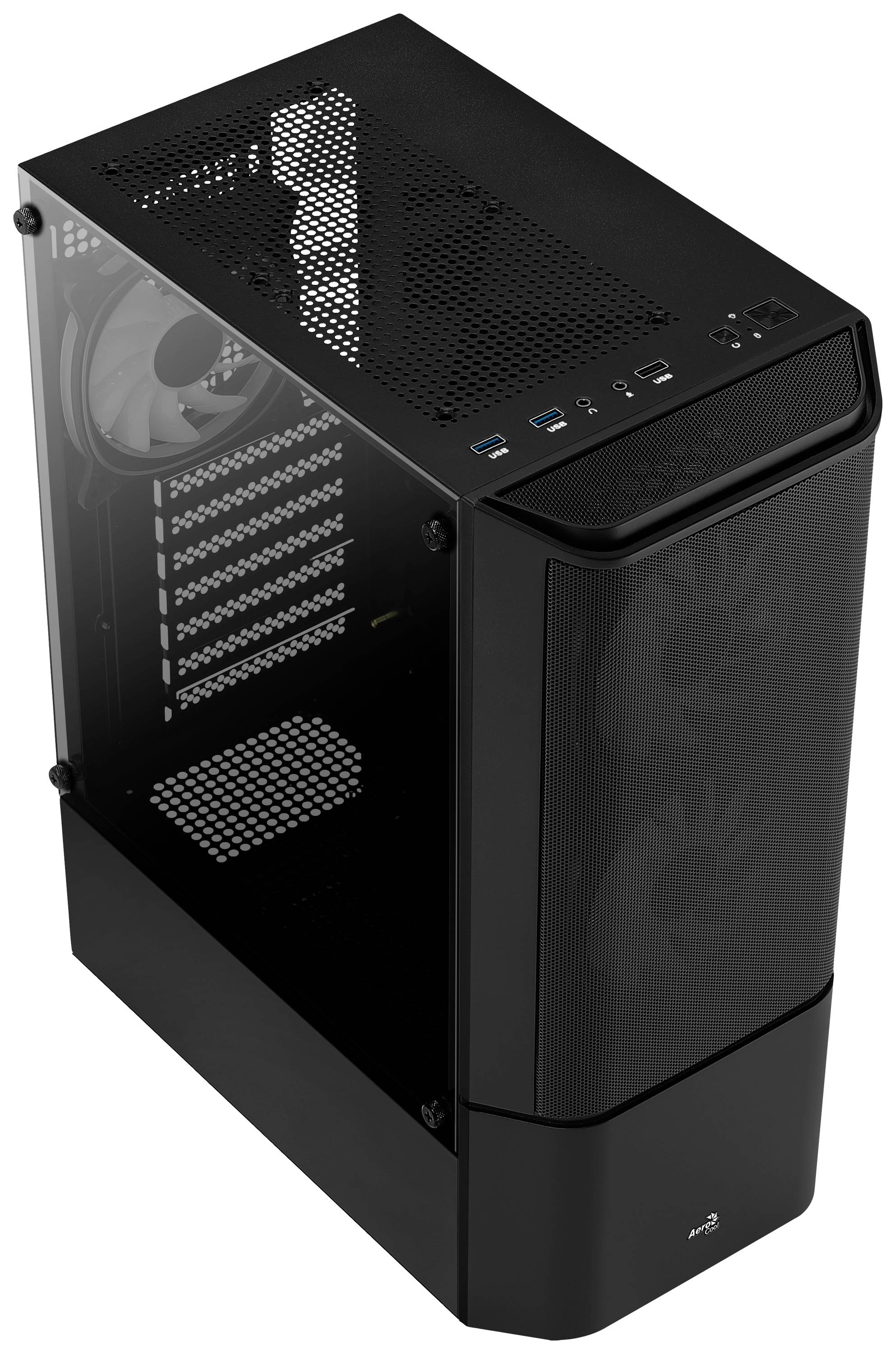 AeroCool Quantum Mesh Midi-Tower PC-Gehäuse Schwarz